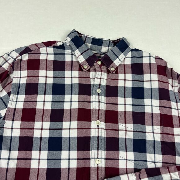 Bonobos Slim Fit Plaid Button Down Shirt Preppy Classic Fall Casual Work Large - Picture 4 of 11